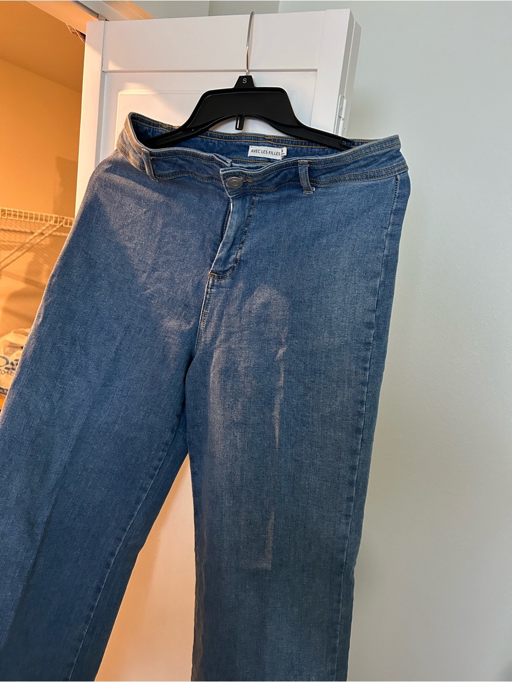 Articles Of Society Straight Leg Jeans - Medium Blue Denim